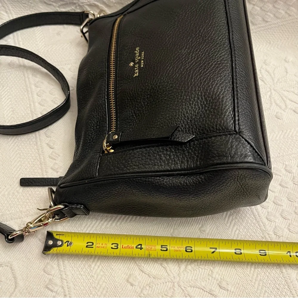 Kate Spade Black Pebbled 100% Cow Leather Crossbody Bag - Picture 12 of 15